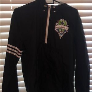 Adidas windbreaker quarter zip